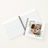 Elegant Custom Foto Greenerity Wedding Guest Book Notizblock (Innenseite)