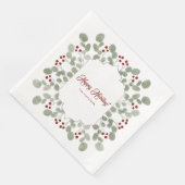 Elegant Custom Holiday Napkin Serviette (Ecke)