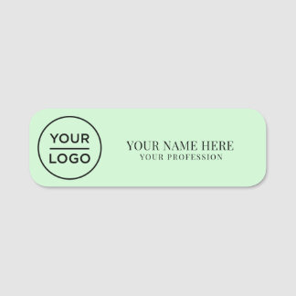 Elegant custom Logo Employee magnetic, safety pin Namensschild