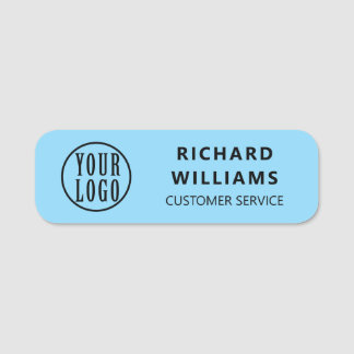 Elegant custom Logo Employee magnetic, safety pin Namensschild