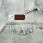 Elegant custom Logo Employee magnetic, safety pin Namensschild (Beispiel)