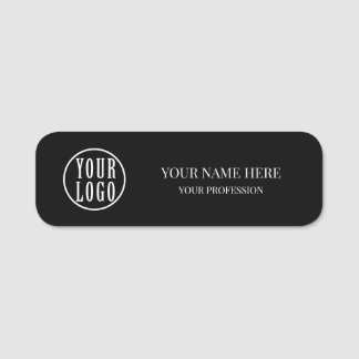 Elegant custom Logo Employee magnetic, safety pin Namensschild