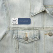 Elegant custom Logo Employee magnetic, safety pin Namensschild (Beispiel)