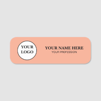 Elegant Custom Logo Employee Name Tag Namensschild