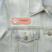 Elegant Custom Logo Employee Name Tag Namensschild (Beispiel)