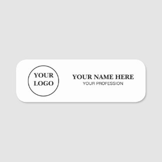 Elegant Custom Logo Employee Name Tag Namensschild