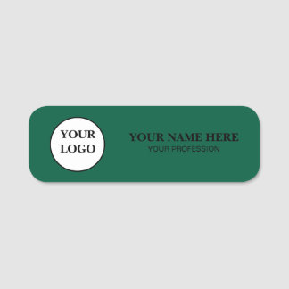 Elegant Custom Logo Employee Name Tag Namensschild