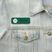 Elegant Custom Logo Employee Name Tag Namensschild (Beispiel)