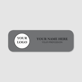 Elegant Custom Logo Employee Name Tag Namensschild