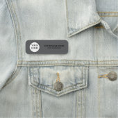 Elegant Custom Logo Employee Name Tag Namensschild (Beispiel)