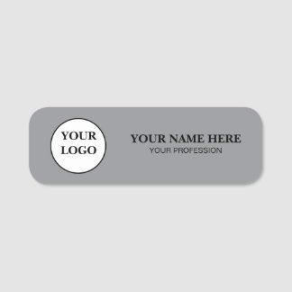 Elegant Custom Logo Employee Name Tag Namensschild