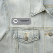 Elegant Custom Logo Employee Name Tag Namensschild (Beispiel)