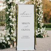 Elegant Custom Names and Date Ceremony Banner