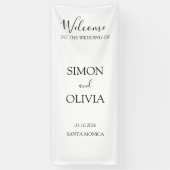 Elegant Custom Names and Date Ceremony Banner (Vertikal)