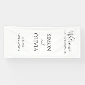 Elegant Custom Names and Date Ceremony Banner (Horizontal)