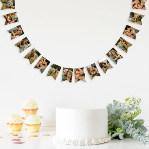 Elegant Custom Photo Bunting Flags Wimpelkette