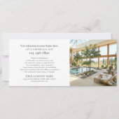 Elegant Custom Photo Logo Gift Certificate Chic (Rückseite)