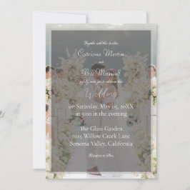 Elegant Custom Photo Wedding Invitation Einladung