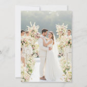 Elegant Custom Photo Wedding Invitation Einladung (Rückseite)