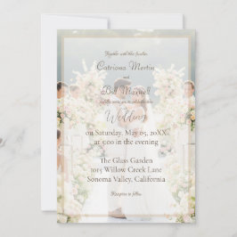 Elegant Custom Photo Wedding Invitation Einladung
