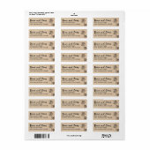 Elegant Custom Return Address Label | Personalized (Vorne)
