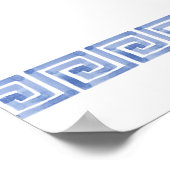 Elegant Custom Santorini Griechenland Hochzeit Wil Poster (Ecke)