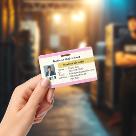 Elegant Custom Student ID Card Design Ausweis