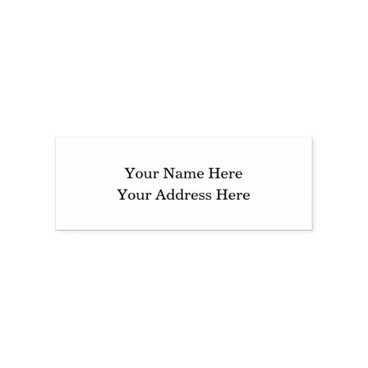 Elegant Custom Stylish Simple Personalisiert Permastempel (Design)