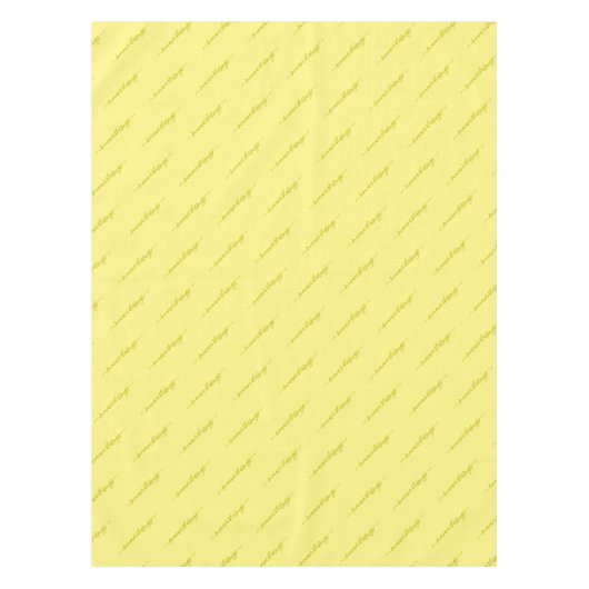 Elegant Custom Summer Yellow Tischdecke (Vorderseite)