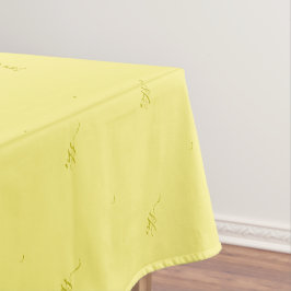 Elegant Custom Summer Yellow Tischdecke
