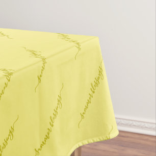Elegant Custom Summer Yellow Tischdecke