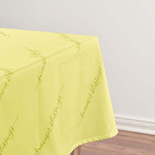 Elegant Custom Summer Yellow Tischdecke (Beispiel)