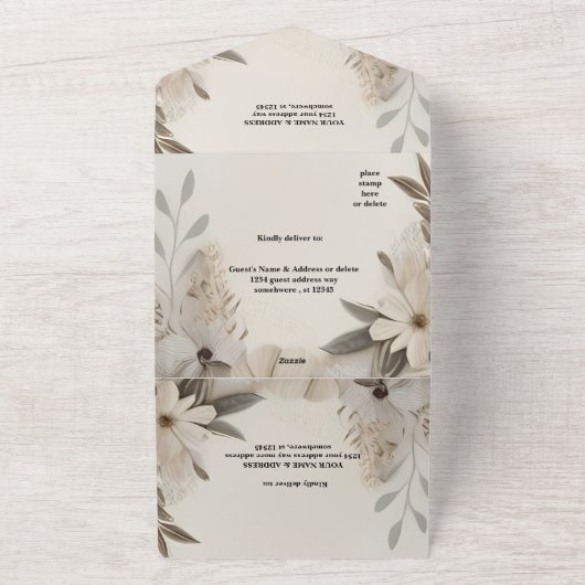 Elegant Custom Wedding Einladungen (Außenbereich)