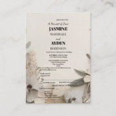 Elegant Custom Wedding Einladungen (Vorderseite)