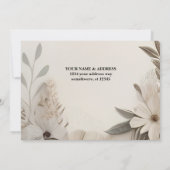 Elegant Custom Wedding Einladungen (Rückseite)