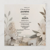 Elegant Custom Wedding Einladungen (Vorderseite)