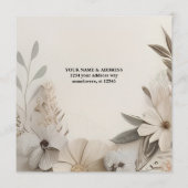 Elegant Custom Wedding Einladungen (Rückseite)