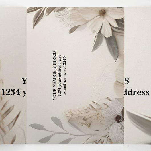 Elegant Custom Wedding Einladungen (Innenseite Mitte)