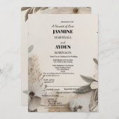 Elegant Custom Wedding Einladungen (Vorne/Hinten)