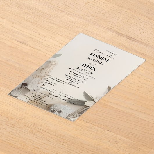 Elegant Custom Wedding Einladungen (Ablage )