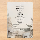 Elegant Custom Wedding Einladungen (Vorderseite)