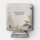 Elegant Custom Wedding Einladungen Dosenkühler (Rückseite)