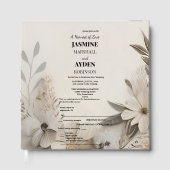 Elegant Custom Wedding Einladungen Gästebuch (Vorderseite)