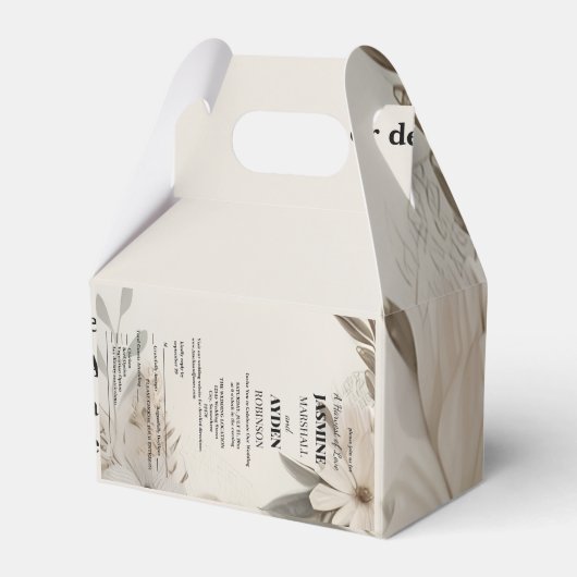 Elegant Custom Wedding Einladungen Geschenkschachtel (Vorderseite)