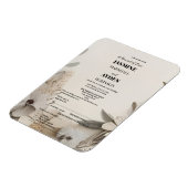 Elegant Custom Wedding Einladungen Magnet (Linke Seite)