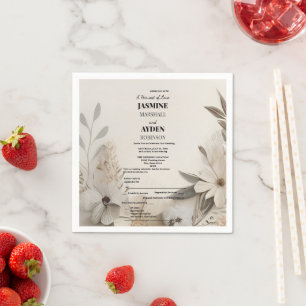 Elegant Custom Wedding Einladungen Serviette