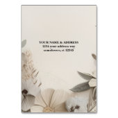 Elegant Custom Wedding Einladungen Tischnummer (Rückseite)