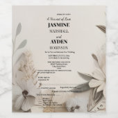 Elegant Custom Wedding Einladungen Weinetikett (Einzelnes Label)
