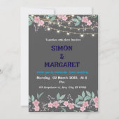 "Elegant Custom Wedding Invitation" Einladung (Vorderseite)