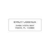 Elegant Custom Wedding Name and Address Permastempel (Design)